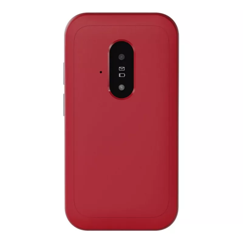 Funktsioonitelefon Doro Leva E22 karpkujuline, 2,8-tolline (7,11 cm) ekraan, üks SIM, 0,3 MP kaamera, 1150 mAh, 127,8 g, punane/valge