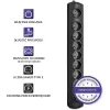 Liigpingekaitse Qoltec 50113 Must 8 vahelduvvoolu pistikupesa 230 V 1.8 m