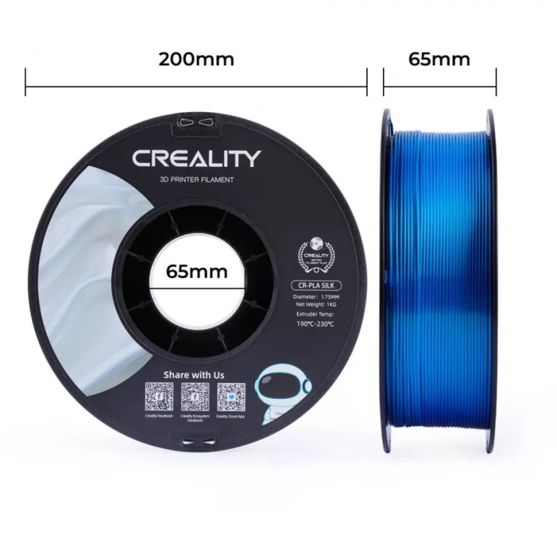 3D printimismaterjal Creality 3D 3301120006 Silk Sinine 1 kg 1,75 mm