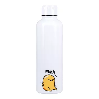 Metallist veepudel Paladone Gudetama — isoleeritud roostevabast terasest pudel tegelaskujundusega