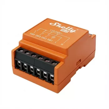Elektriline relee Shelly i4 Gen3 Oranž Wi‑Fi 2.4 GHz 1 W 110–240 V 4‑kanaliline