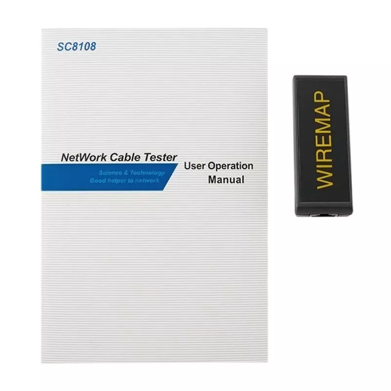 Kaablitester QOLTEC 54279 – RJ45, RJ12, BNC testimisriist