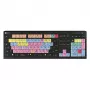 Logickeyboard ASTRA 2 USB QWERTZ klaviatuur must täissuuruses 108 klahvi