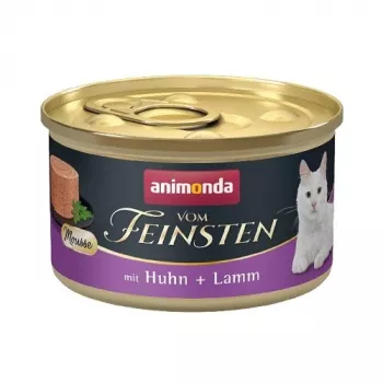 animonda Vom Feinsten Mousse kana ja lambalihaga märgtoit kassidele 85 g