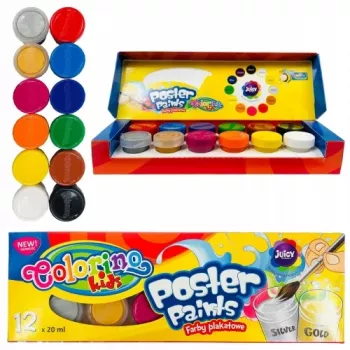 Colorino Kids plakatvärvid 12 värvi 20 ml