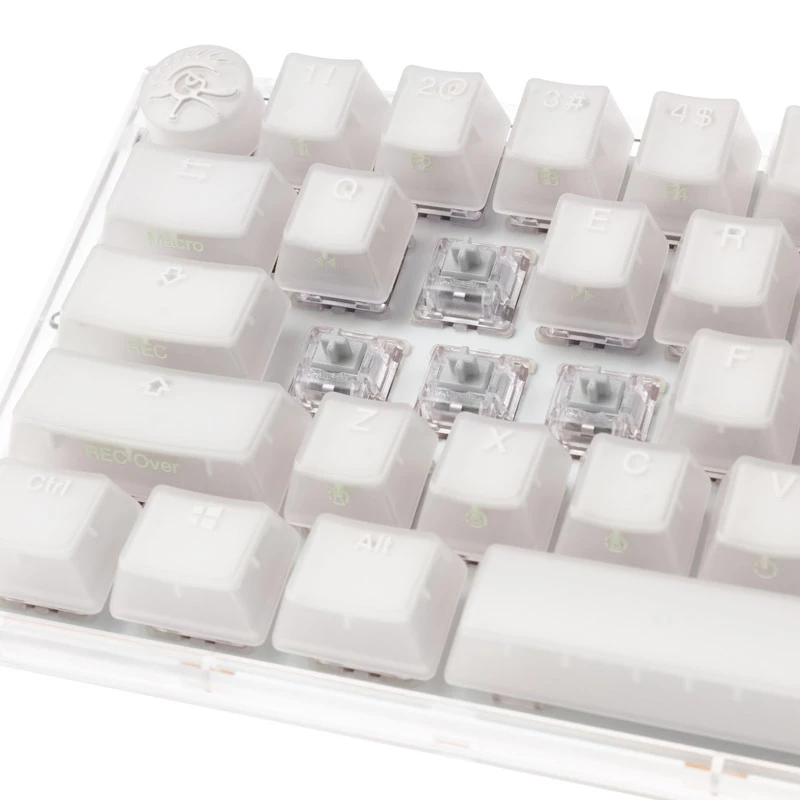 Ducky One 3 Aura Valge SF klaviatuur, mängimiseks, USB, QWERTY, USA inglise keel