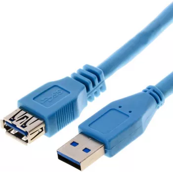 USB-kaabel Helos 014686 USB 3.2 Gen 1 3 m sinine