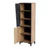 Riiul cama meble OVO 2D raamaturiiul 50×38×182.5 cm tamm/betoon
