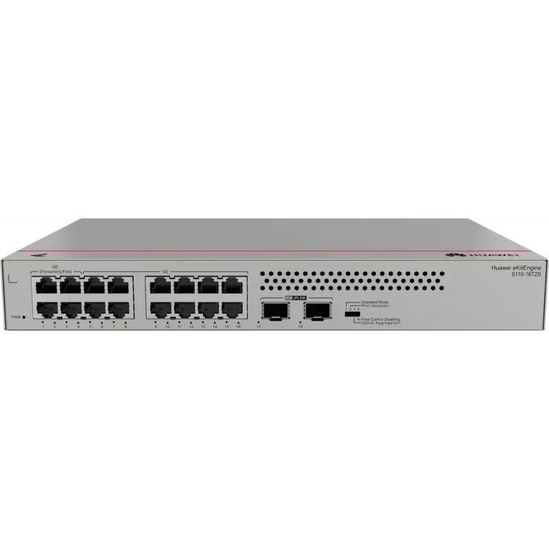 Huawei S110-16T2S Gigabit lüliti, 2x SFP 16x GLAN, 2x SFP, rackmount