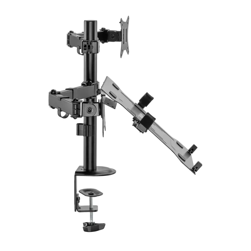 Monitor wall mount SBOX LCD-LM01-2 for 13–27 inch screens, max load 12 kg, VESA 100x100