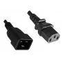 Microconnect PE030610 toitekaabel Must 1 m C13 pistikupesa C20 pistikupesa