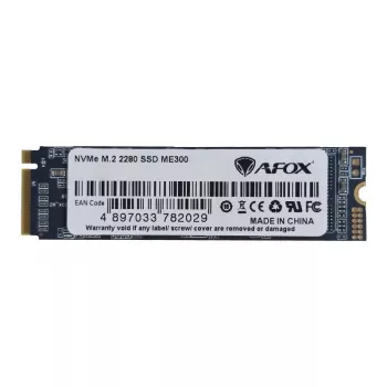 Sisemine M.2 NVMe SSD AFOX ME300 128GB (PCIe x4, 3D NAND, kuni 1,6 GB/s lugemine, 600 MB/s kirjutamine)