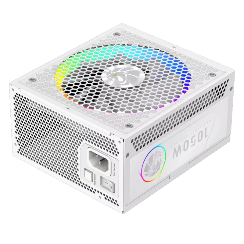 Gamemax toiteplokk, 80 PLUS, Gold | RGB 1050G WH | 1050 W