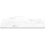 GETT GCQ CleanType Prime Touch+ USB silikoonklahvistik. Tagaküljel magnetid, desinfitseeritav, veekindel IP65, taustvalgustusega, valge, 109 klahvi (DE) (KG26236)