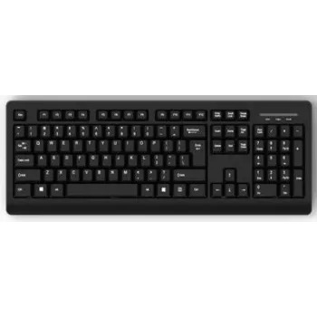 Klaviatuur MediaRange MROS109 Office USB QWERTZ saksa must
