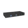 Lindy 2-pordiline kahe peaga HDMI 4K60, USB 3.0 KVM-lüliti, 4096 x 2160 pikslit, 4K Ultra HD, must