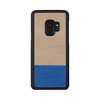Man and wood telefoniümbris Samsung Galaxy S9-le — tuvi must, kaitsev kõva tagakaas