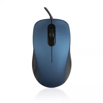 ModeCom MC-M10S - Hiir - Optiline - 3 nuppu - Juhtmega ühendus - USB - Sinine