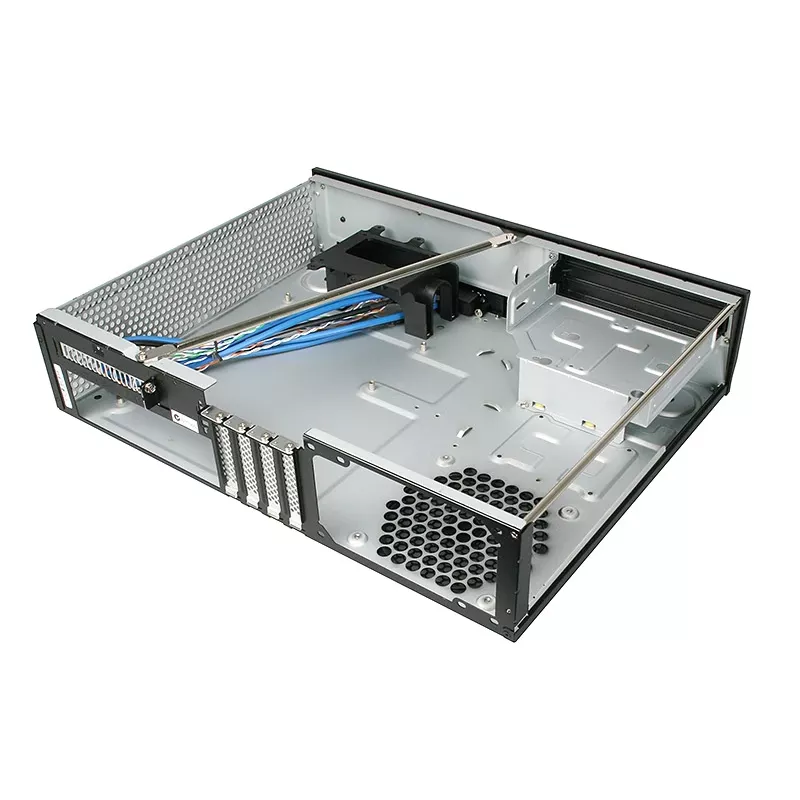 SilverStone MILO ML03 - Lauaarvuti - Mikro-ATX - ilma toiteplokita (ATX / PS/2) - Must - USB/Audio (SST-ML03B-R)