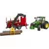 BRUDER John Deere 7R 350 metsahaagise ja 4 pakuga
