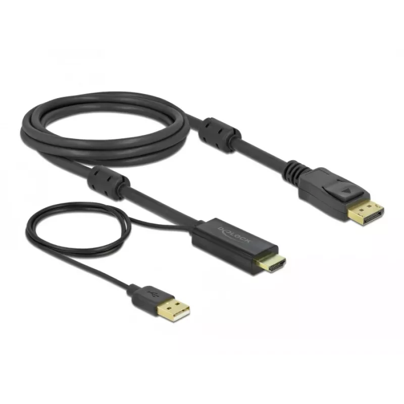 HDMI-DisplayPort kaabel DeLOCK 85964 4K 30 Hz 2 m