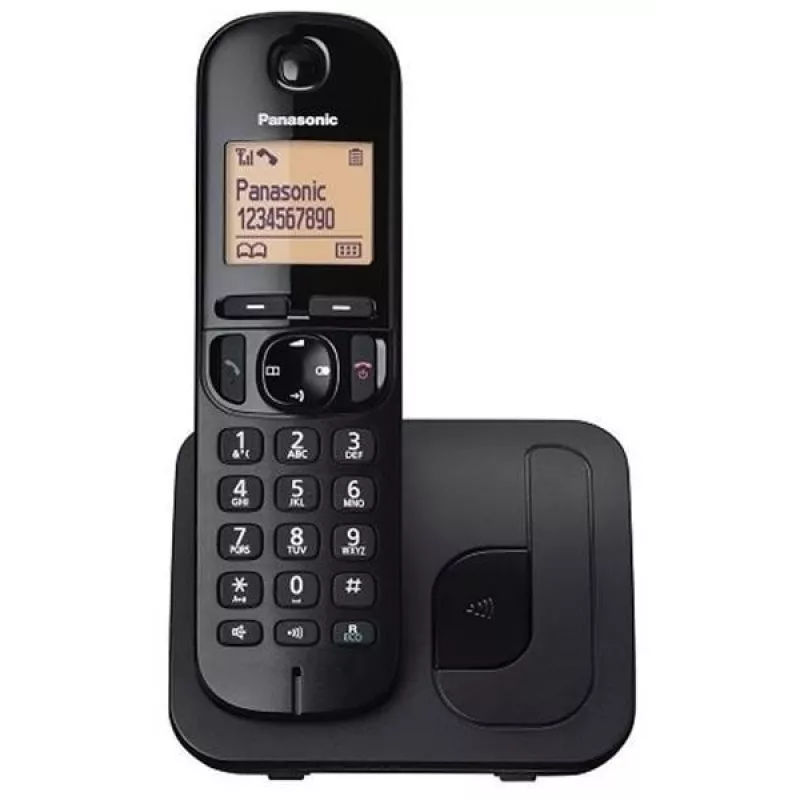 Panasonic KX-TGC 210 PDB DECT juhtmeta telefon must kõne identifitseerimisega