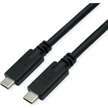 ROLINE USB 3.2 Gen 2 ühilduv kaabel C-C ST/ST 10Gbit/s Emark 100W must - Kaabel - Digitaalne/Andmeside