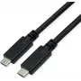 ROLINE USB 3.2 Gen 2 ühilduv kaabel C-C ST/ST 10Gbit/s Emark 100W must - Kaabel - Digitaalne/Andmeside