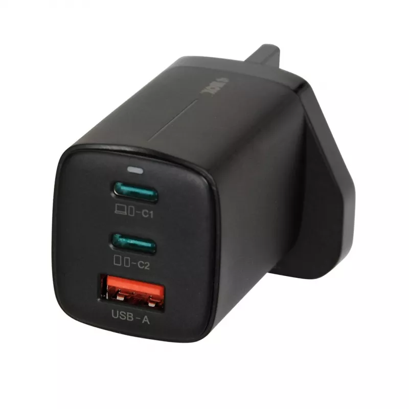 iBOX C-65 Must, GaN 65W universaalne laadija UK pistikuga