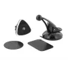 Auto telefonihoidja Tellur Magnetic Window and Dashboard Mount, must — magnetiline kinnitus nutitelefonidele