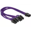 DeLOCK PCI Expressi kaabel 6 pin - 2 x 8 pin 0,3 m