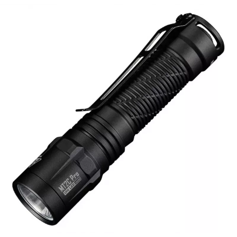 Käeshoitav taskulamp Nitecore MT2C Pro, kompaktne alumiiniumist LED, USB-laetav, 50 lm min, veekindel 2 m, põrutuskindel, 117,5 mm, 64 g, must