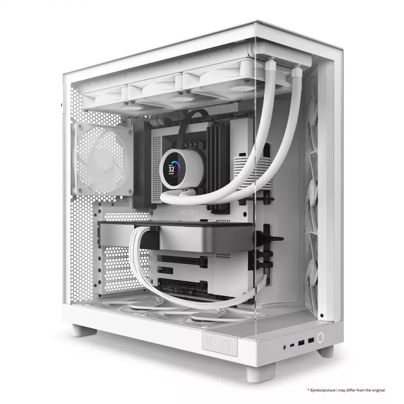 NZXT H6 Flow Mid-Tower korpus - valge