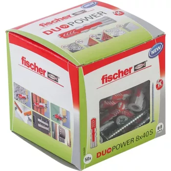 FISCHER DOWEL DUOPOWER 8x40 S 50 tk. KOOS KRUVIDEGA