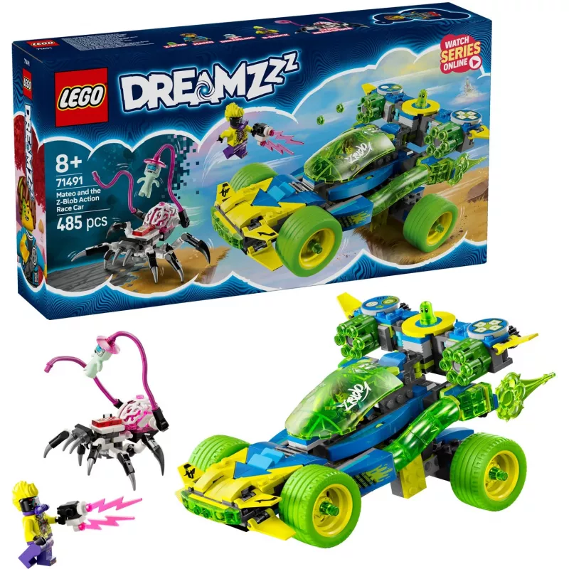 Bricks DREAMZzz 71491 Mateo ja Z-Blob Action Võidusõiduauto
