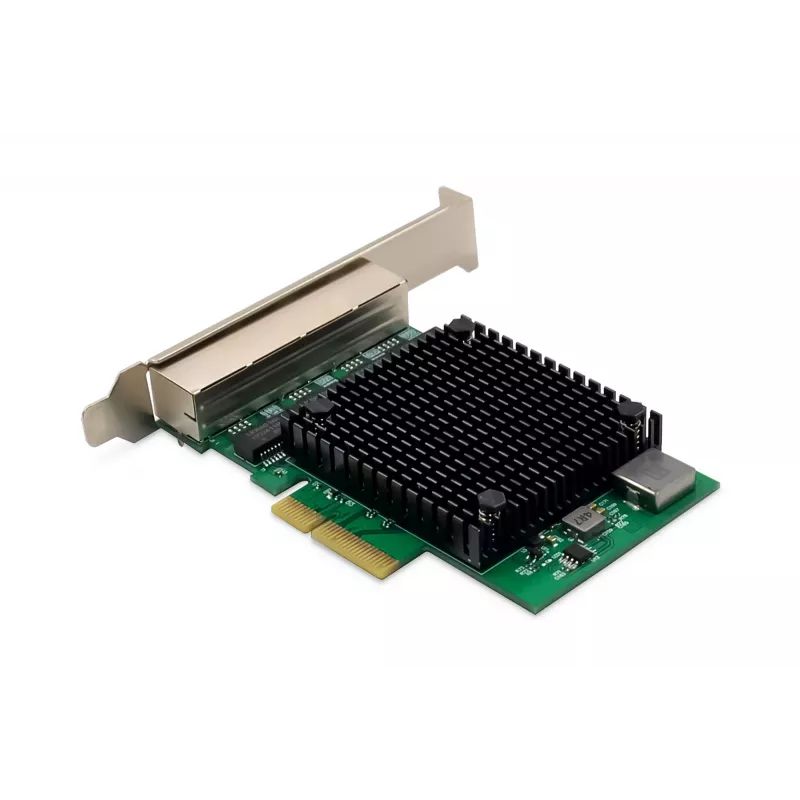 Digitus 4 pordiga 2,5 Gigabit Ethernet võrgukaart PCI Express Realteki kiibistikuga