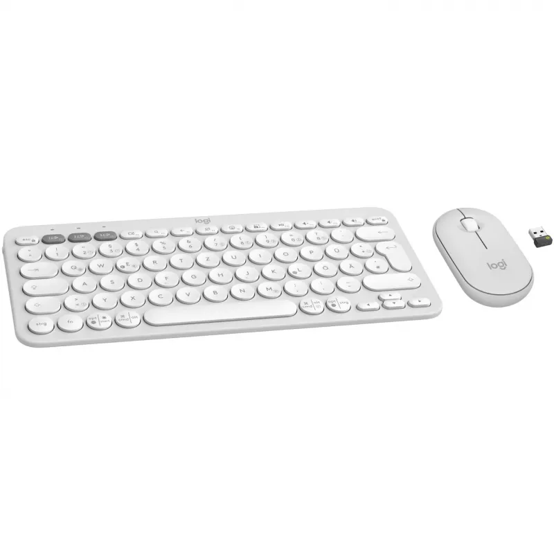 Logitech Pebble 2 komplekt, valge, juhtmevaba, saksa keel, 920-012204
