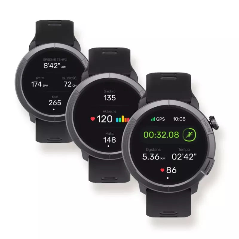 Stelio käekell STSWA102BT Activ Pro GPS 46 mm must titaankorpus