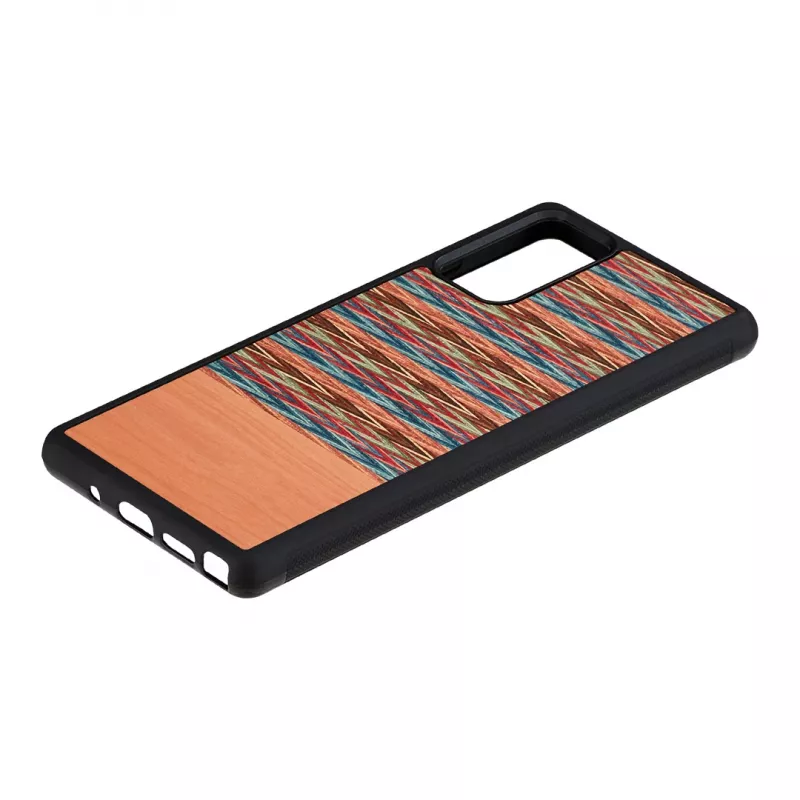 Nutitelefoni ümbris man and wood Samsung Galaxy Note 20-le — pruun ruuduline, must sisemus