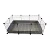 C&C Modulaarne puur 3x2 110x75 cm merisigadele, siilidele, hõbehall