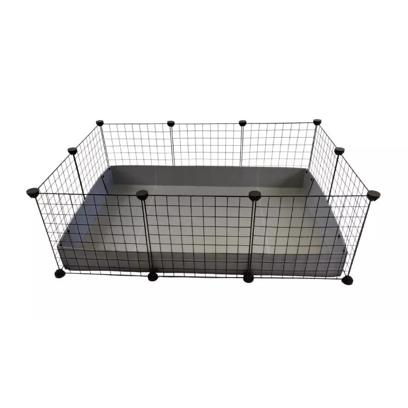 C&C Modulaarne puur 3x2 110x75 cm merisigadele, siilidele, hõbehall