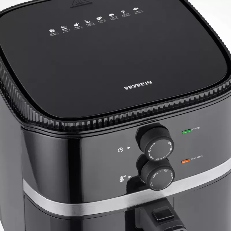 Kuumaõhufritüür Severin FR 2452 4,3 L 1500 W Must Hõbedane