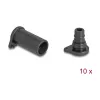 DeLOCK 60671 porditolmukate 10 tk DL4 Silikoon Must 14x29x14 mm