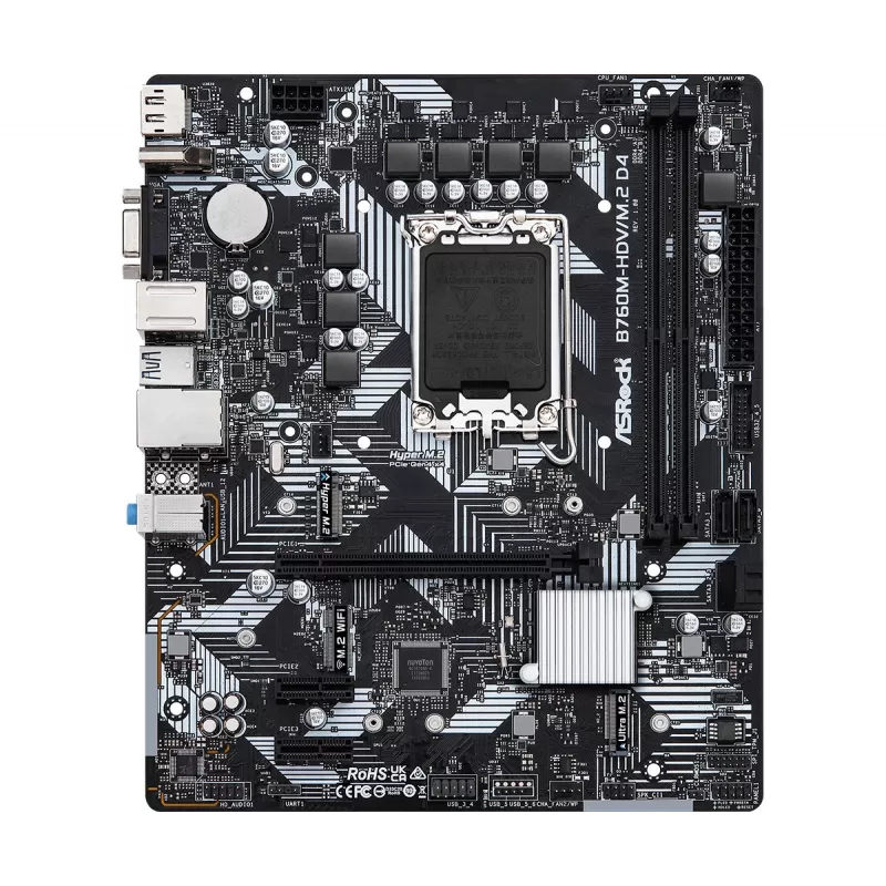 ASRock B760M-HDV/M.2 D4 DDR4 LGA 1700 Micro-ATX emaplaat