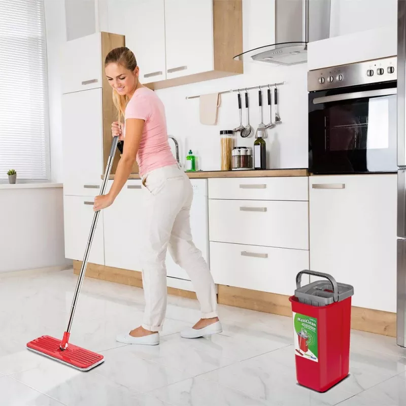 GB870 MaxiClean Lamepp-mopi komplekt 2-in-1 puhastusämbri ja 5,7L mahutavusega, põrandapesuvahend, puhastussüsteem, 360° pöörlev mopi pea