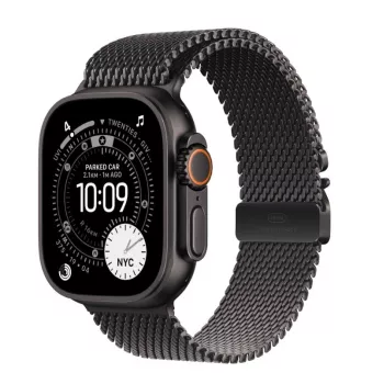 Nutikell Apple Watch Ultra 3 GPS + Cellular 49mm Must Titaanist Korpus Musta Titaanist Milano Silmusega Keskmine