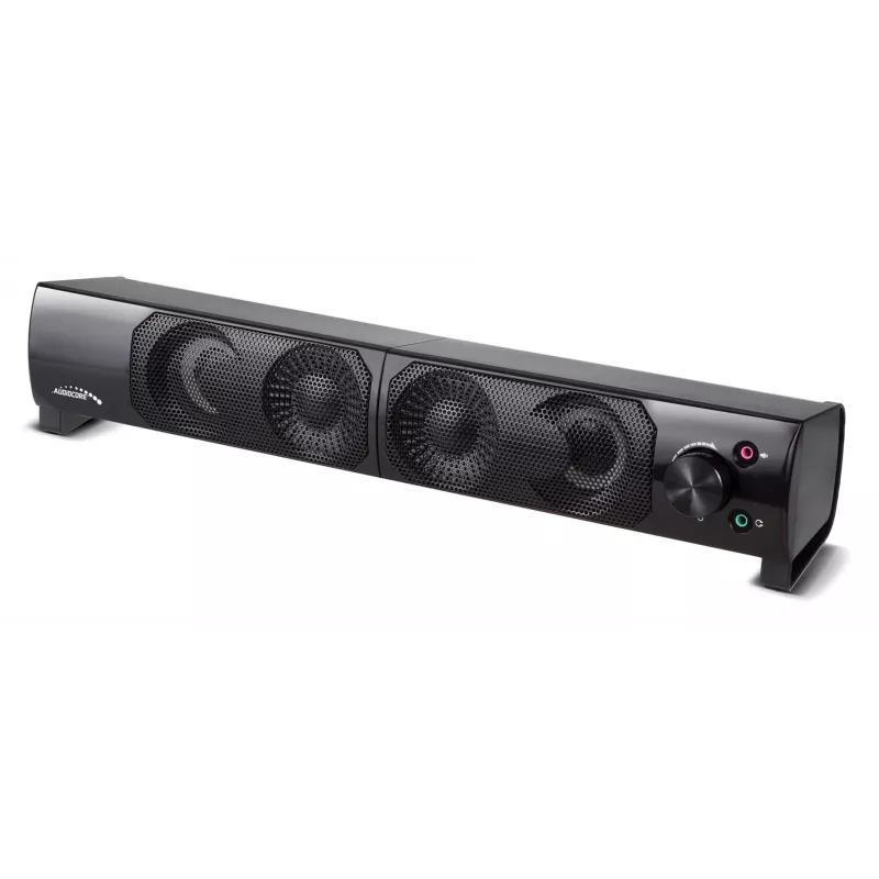2-in-1 arvuti kõlaririba RGB LED taustavalgustusega stereo mängude jaoks USB 2 x 3 W AUX 3,5 mm
