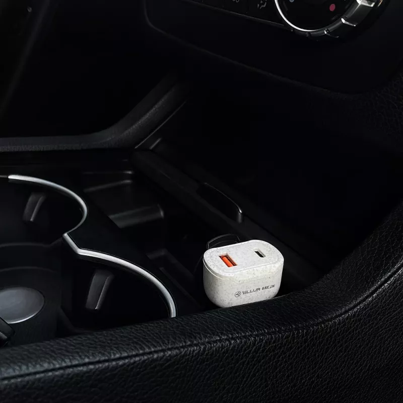 Autolaadija Tellur TLL151341 36W 6A PD18W QC3.0 — USB-autolaadija kiirlaadimiseks