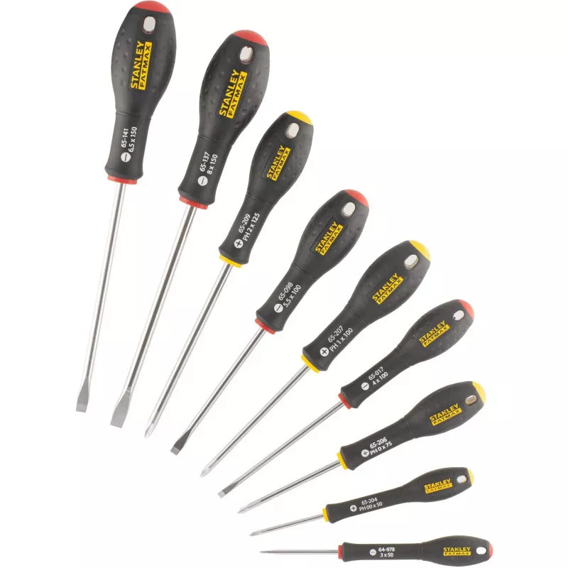 Käsikruvikeerajate komplekt STANLEY FATMAX FMHT65439-0 — sirged kruvikeerajad, erinevad suurused