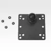 RAM Mounts 100x100 mm VESA-plaat palliga, must, 121 mm